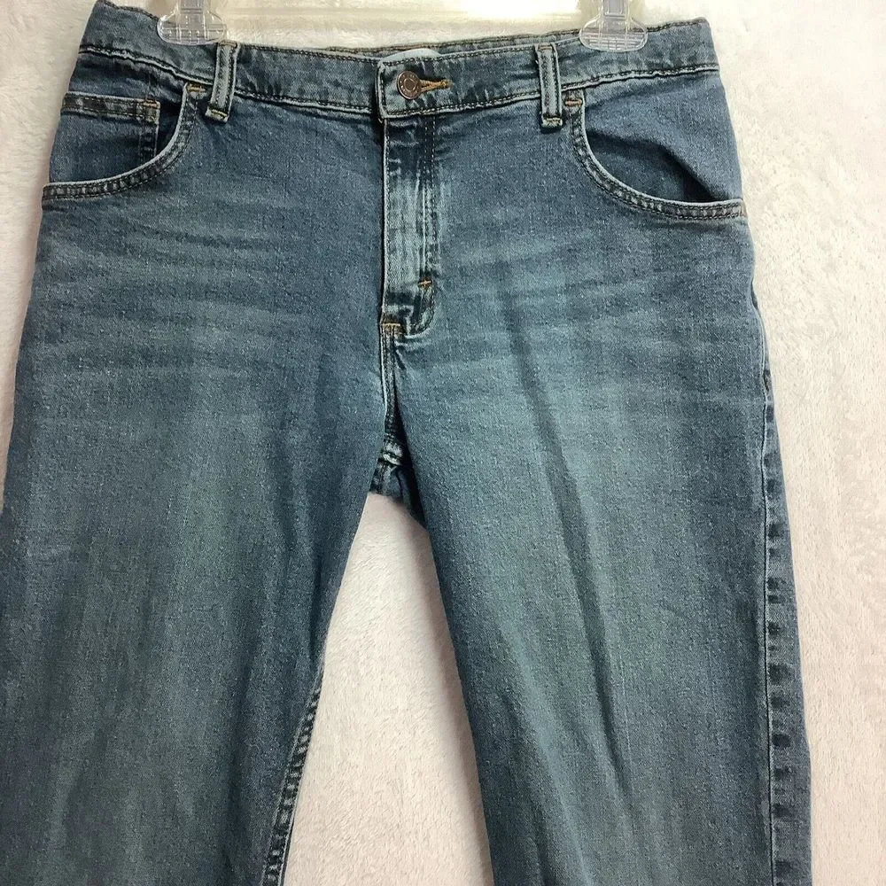 WRANGLER Boys Youth Size 16 Husky Classic Boot Adjustable Waist Blue Jeans